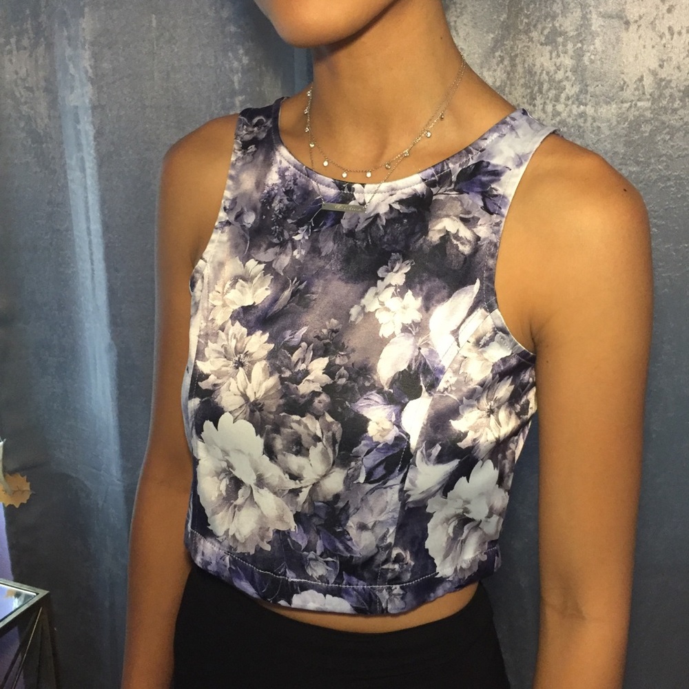 Floral crop top